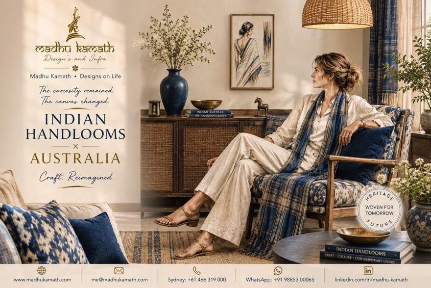 Indian handlooms, Australia, craft reimagined